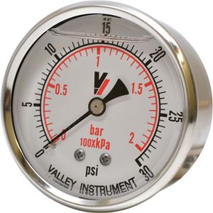 Picture of 30 PSI Back Mount 2-1/2" SS Pressure Gauge