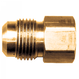 Picture of 1/2 Tube OD x 1/4 FPT Brass Female Pipe Connector