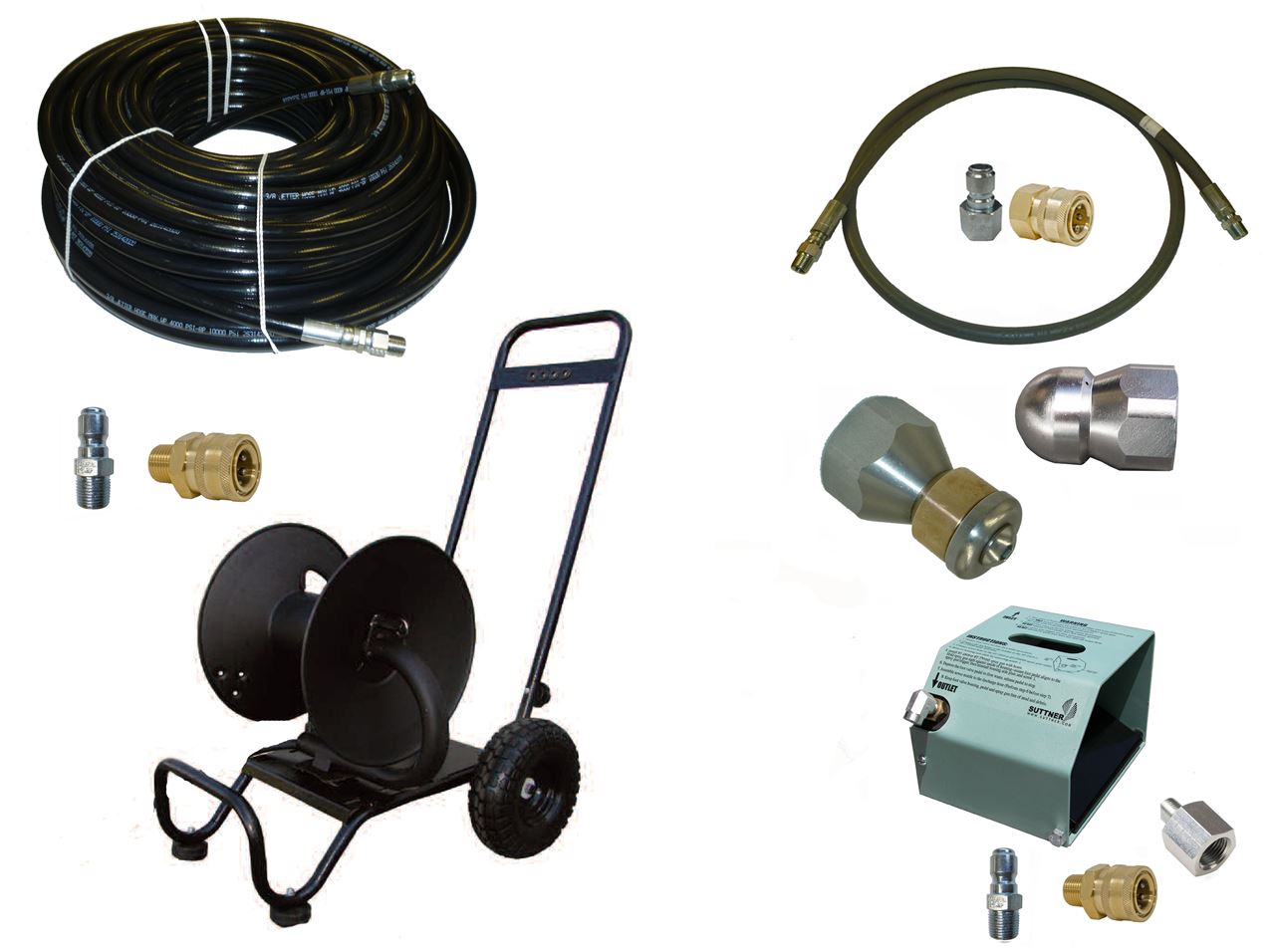 . PWMall-88.0271-Sewer Jetter Kit - HD Foot Valve