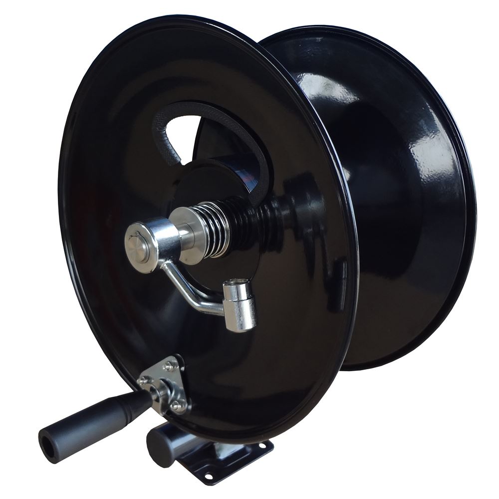 3/8 x 150' Industrial Hose Reel with Mounting Base 5,000 PSI 185° F