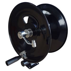 . PWMall-DHR50100-3/8 x 100' Industrial Hose Reel with  Mounting Base 5,000 PSI 300° F
